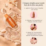 Huile Glow Pailletée Corps Amber Flower
