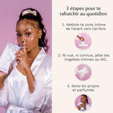 Lingettes toilette Intime au Musc Blanc x120 - lot de 4