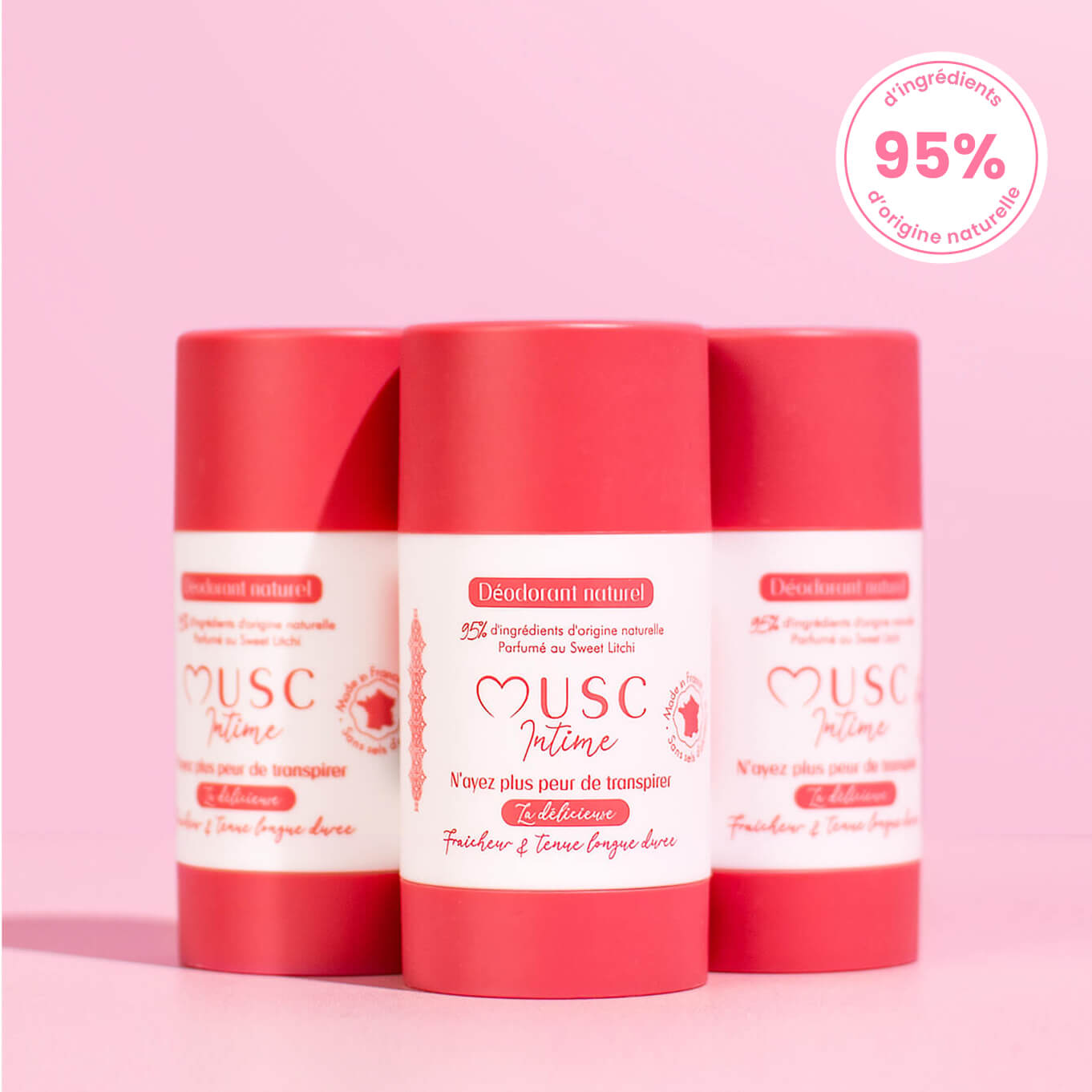 3 déodorants au Sweet Litchi