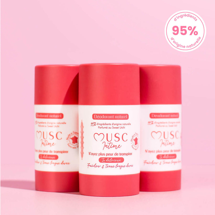 3 déodorants au Sweet Litchi