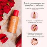 Huile Glow Pailletée Corps Rose Mystik
