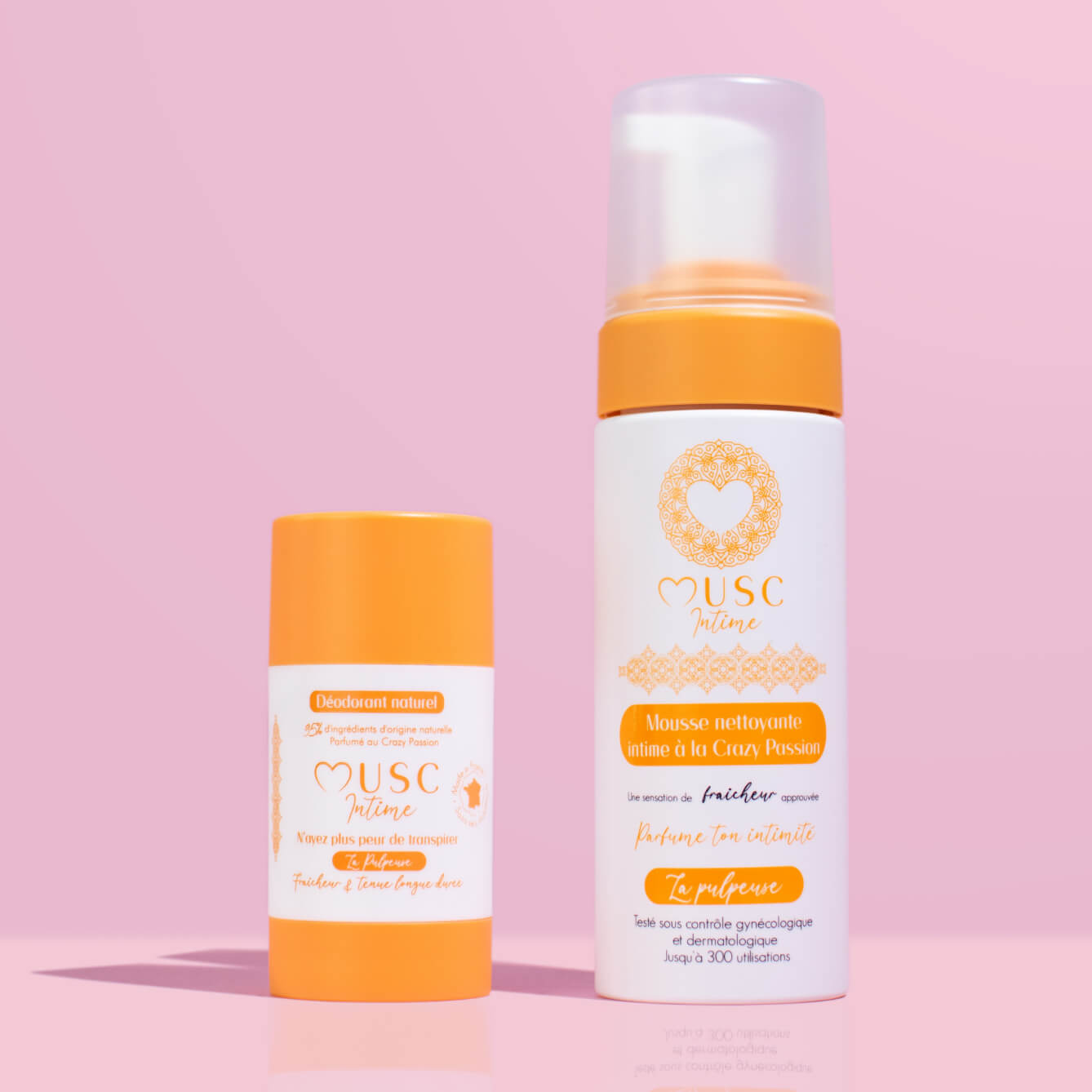 Mousse nettoyante Intime Crazy Passion - la Pulpeuse