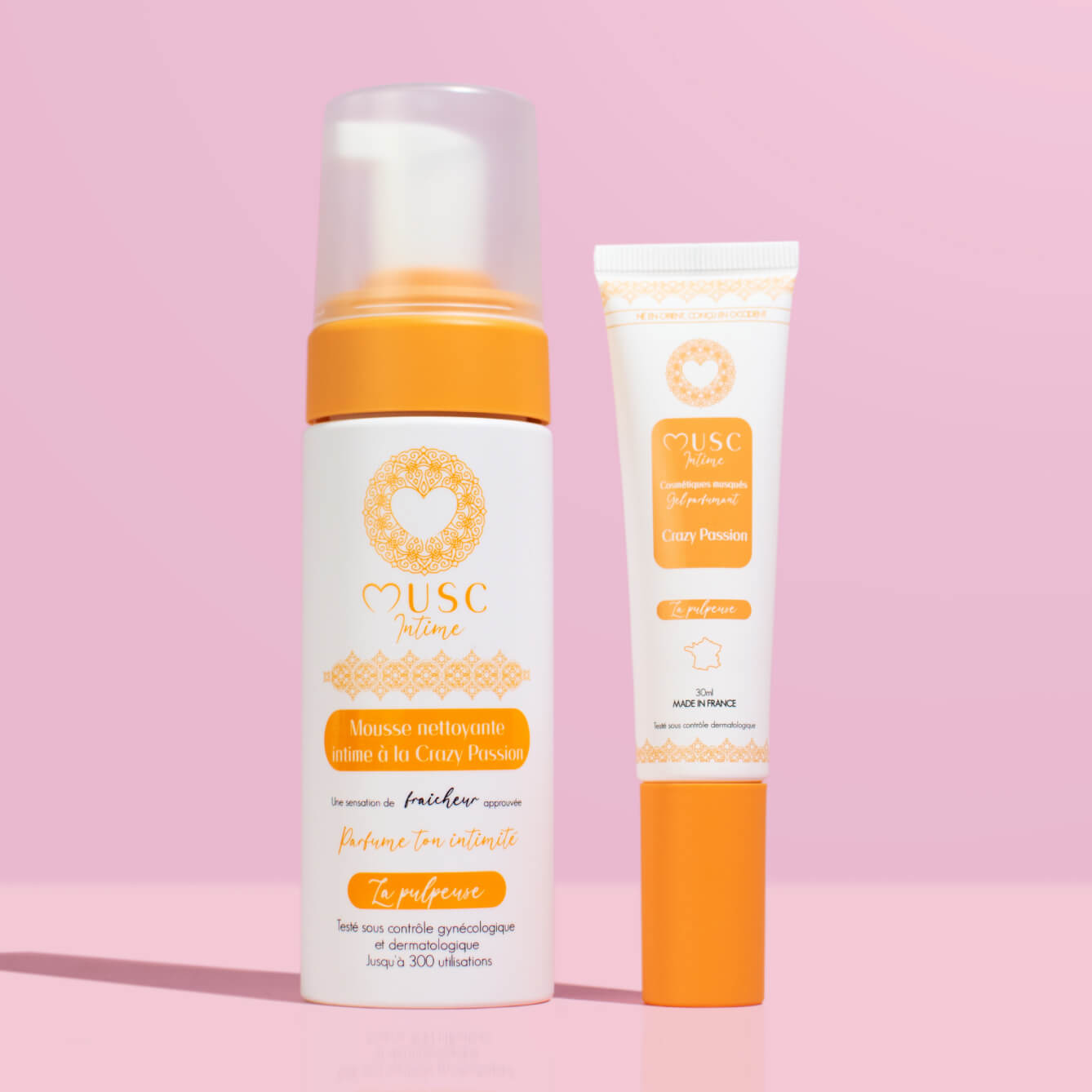 Mousse nettoyante Intime Crazy Passion - la Pulpeuse