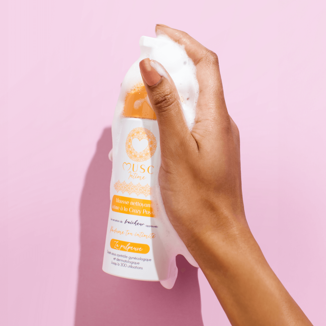 Mousse nettoyante Intime Crazy Passion - la Pulpeuse