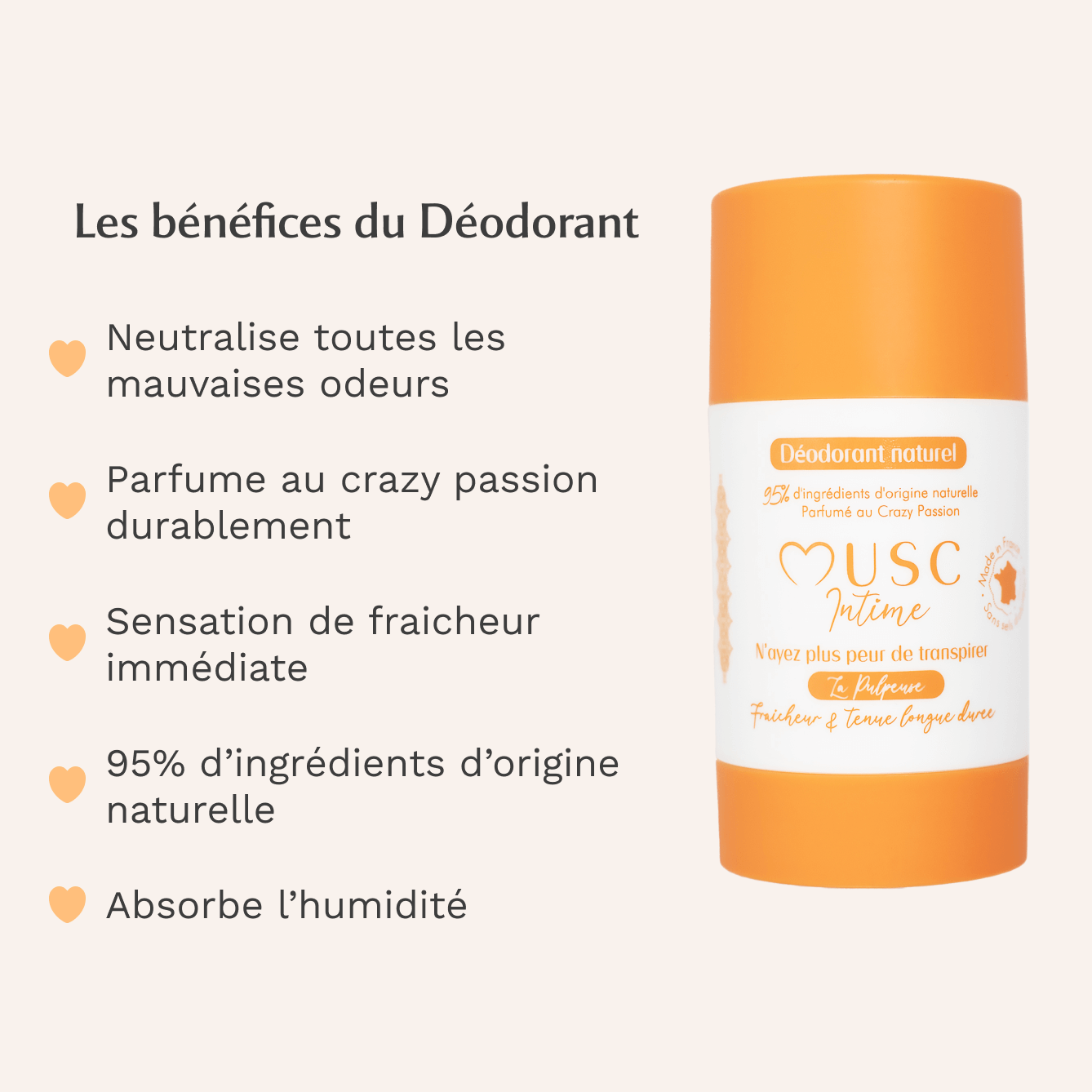 3 déodorants Crazy Passion