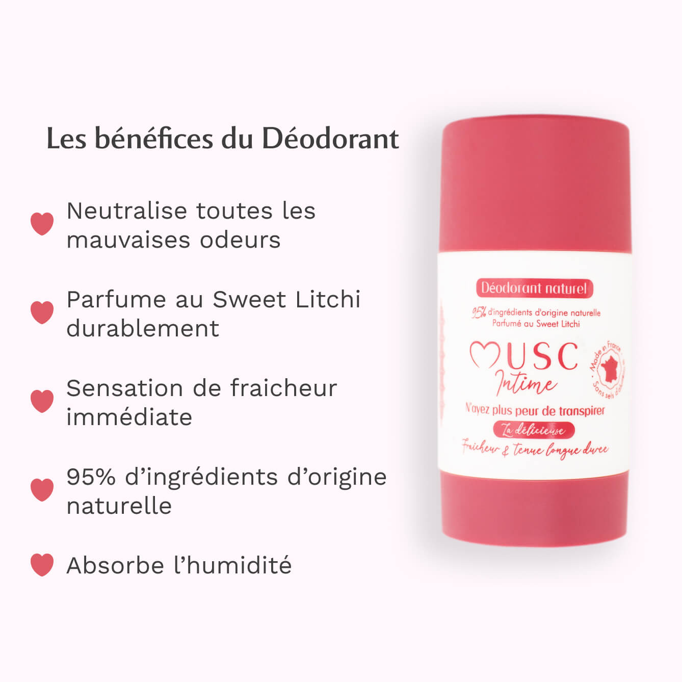 3 déodorants au Sweet Litchi
