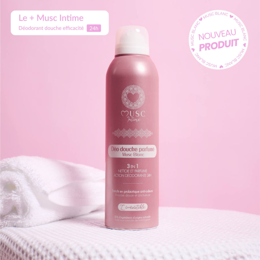Déo douche parfumé au Musc Blanc - l'Irrésistible