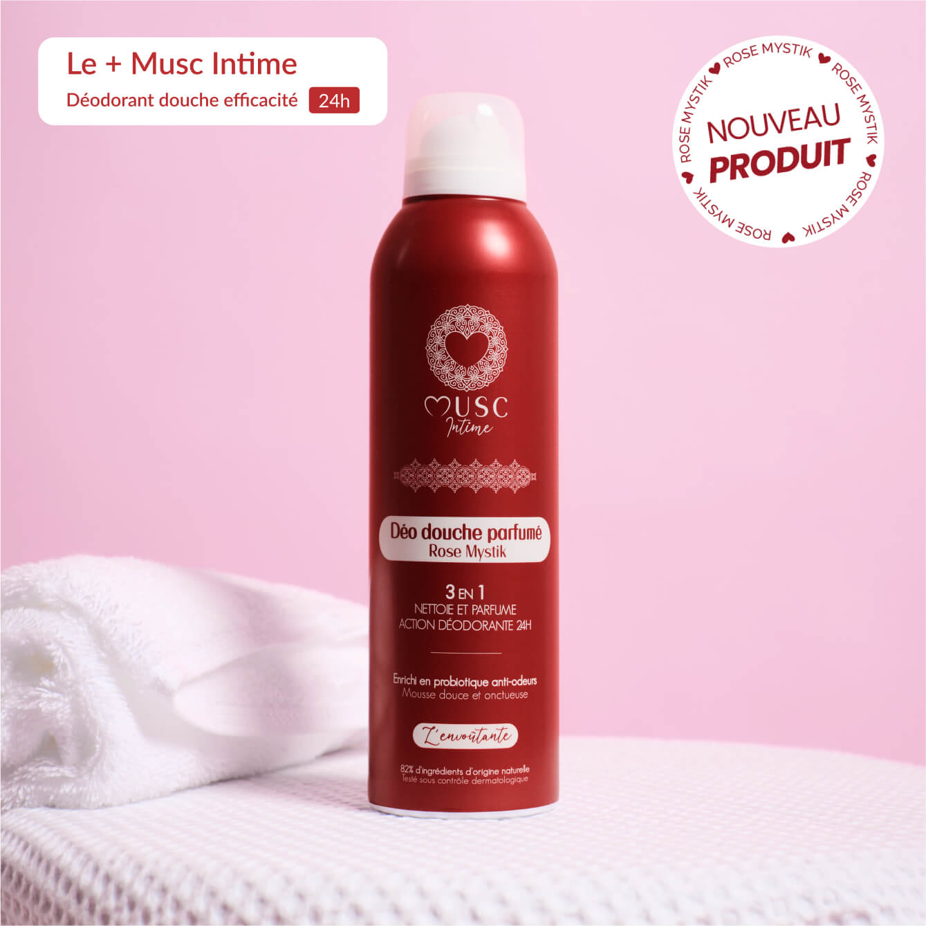 Déo douche parfumé Rose Mystik - l'Envoûtante