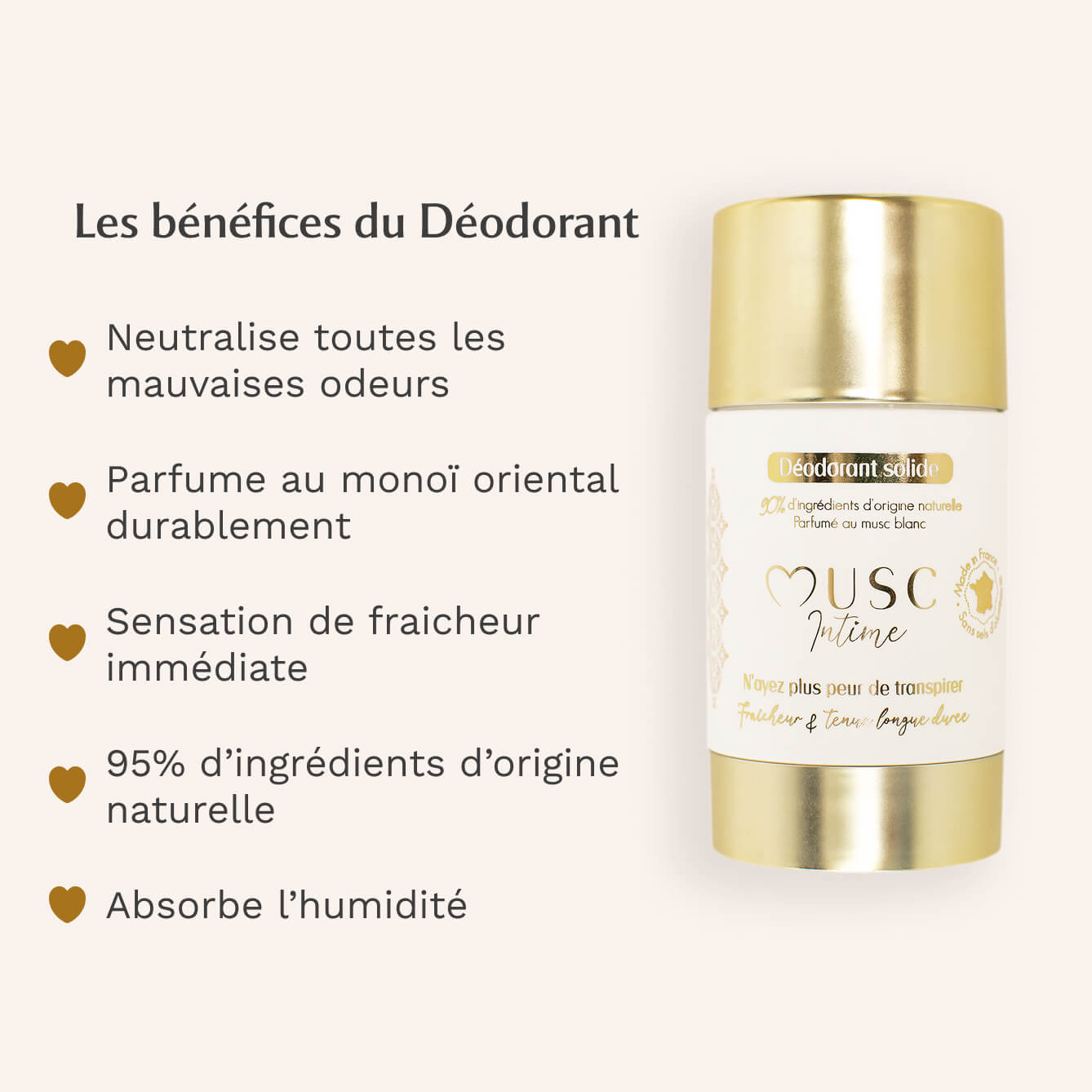3 déodorants au Monoï Oriental