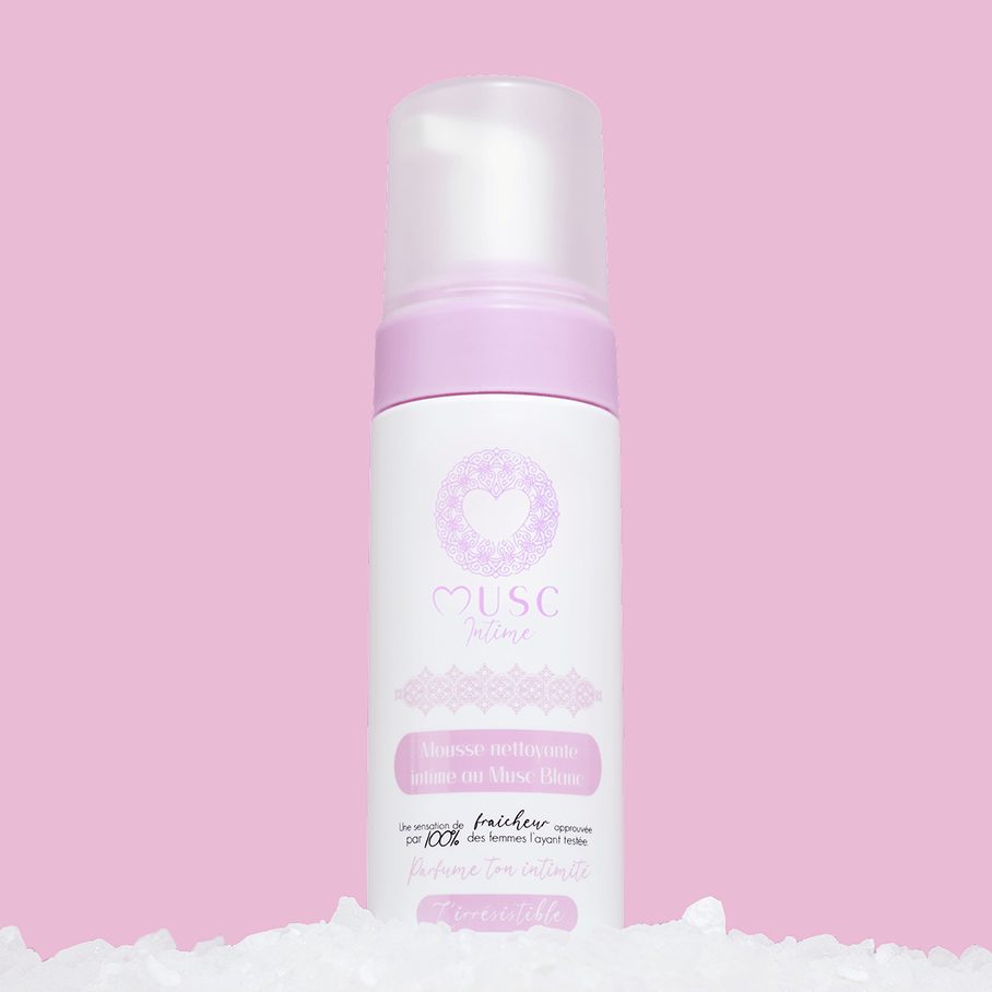 Mousse nettoyante Intime au Musc Blanc - l'Irrésistible