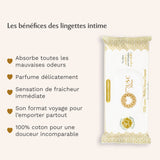 Lingettes toilette Intime au Monoï Oriental x120 - lot de 4