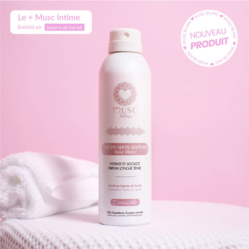 Lait en spray parfumé au Musc Blanc - l'Irrésistible