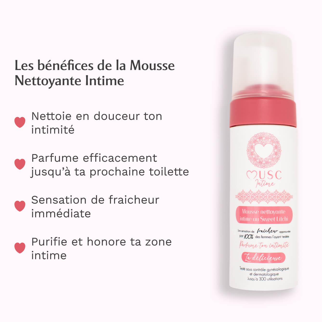 Mousse nettoyante Intime au Sweet Litchi - la Délicieuse