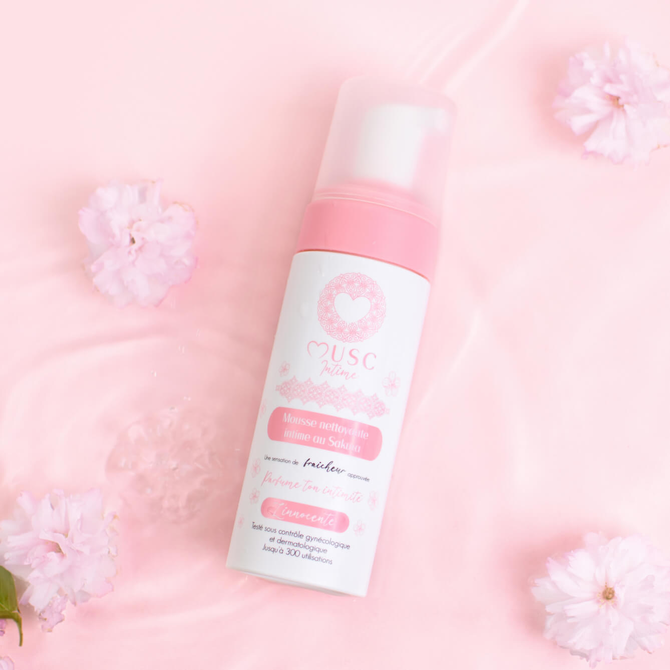 Mousse nettoyante Intime au Sakura - l’Innocente