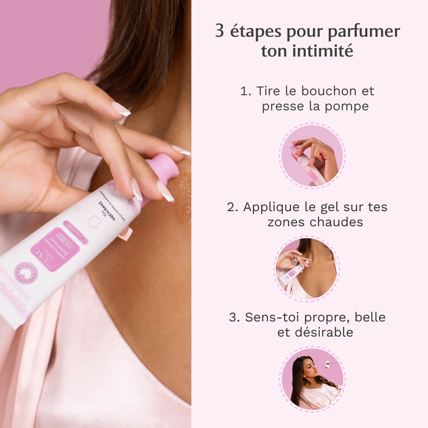 Gel parfumant l'Irrésistible - Musc Blanc