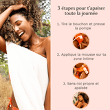 Mousse nettoyante Intime Hot Peach - la Charmeuse