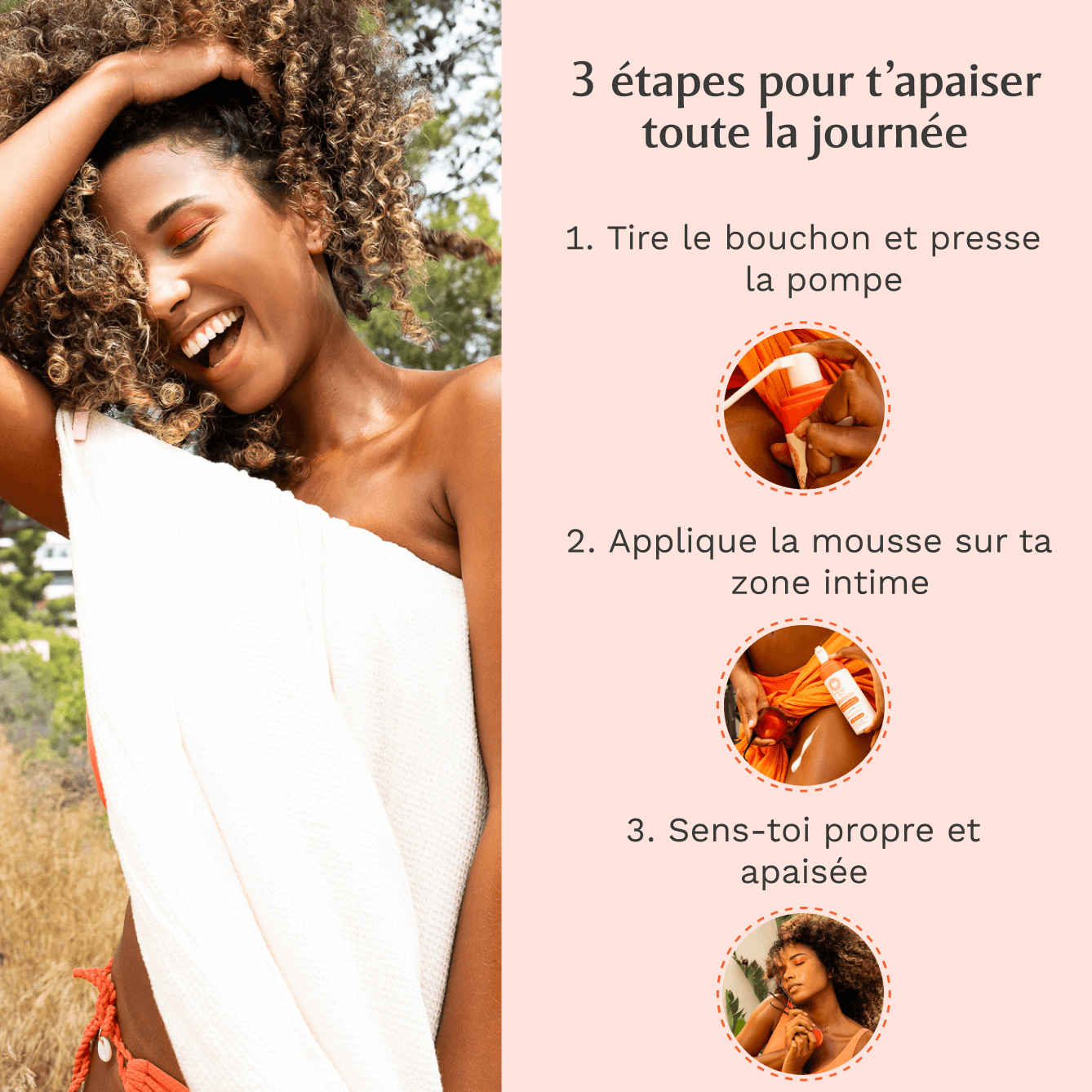 Mousse nettoyante Intime Hot Peach - la Charmeuse