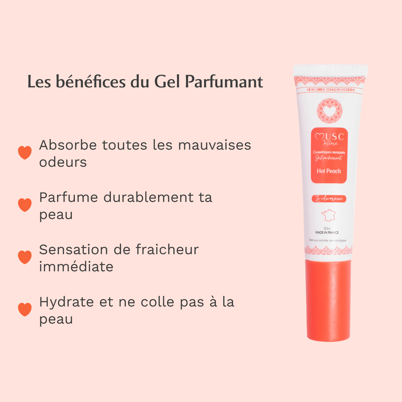 Gel parfumant la Charmeuse - Hot Peach