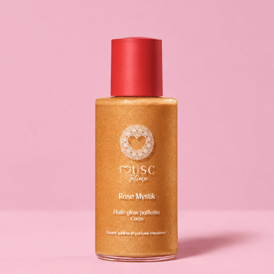 Huile Glow Pailletée Corps Rose Mystik